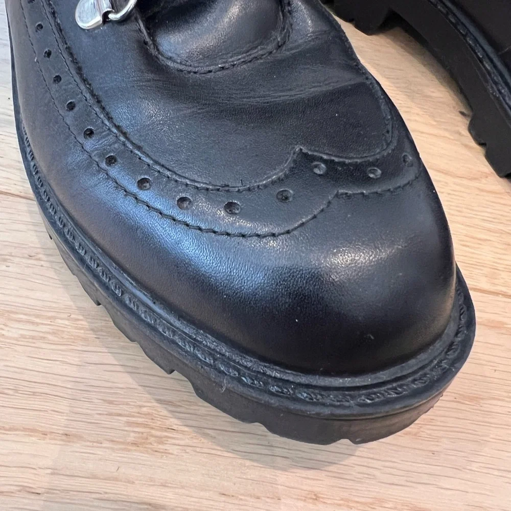 Charles David Raider Faux Fur Combat Boots - Picture 11 of 13